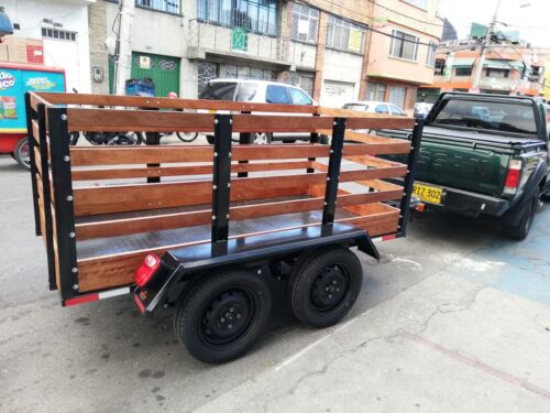 Remolques en estacas de madera doble eje - Para tu carro